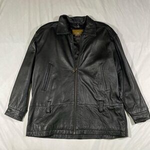 Vintage Express‎ avenue de l'opera Genuine Leather Jacket - Size M Shoulde Pads